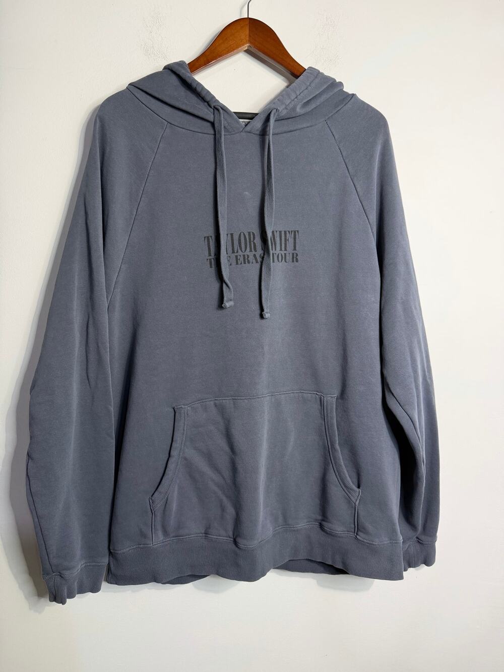Taylor Swift The Eras II Tour Washed Blue Hoodie Size Medium